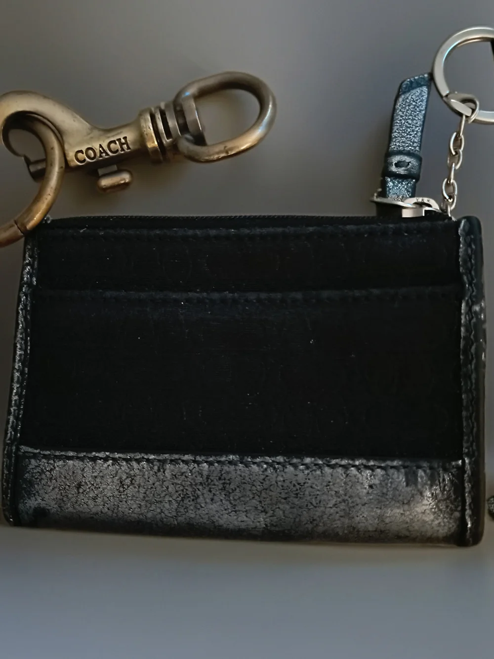 Coach Leatherware Card Case & Coach Trigger Snap Key Clip